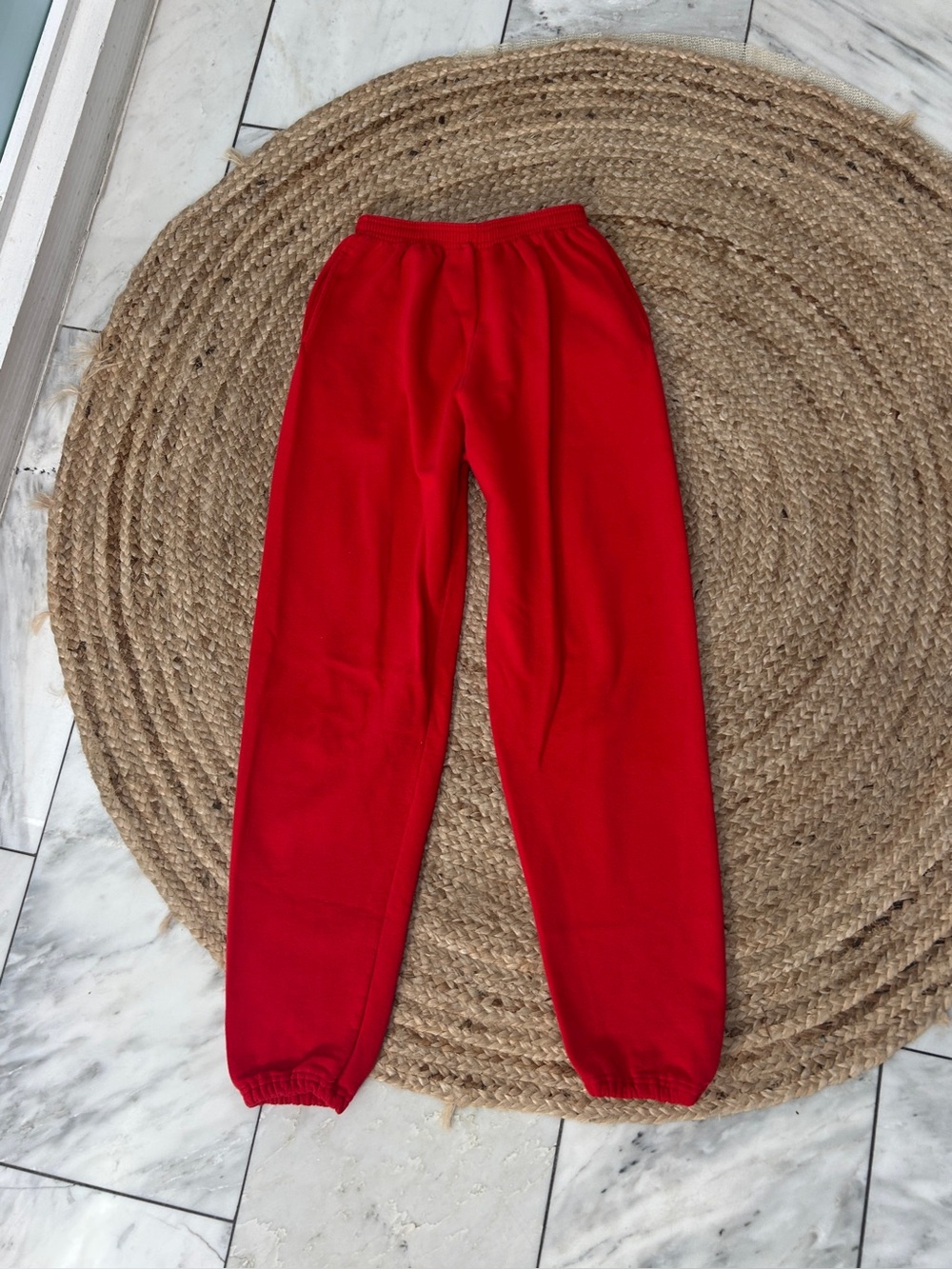 90s Vintage Cotton Red Sweatpants Small Mens Mervyns Cheetah